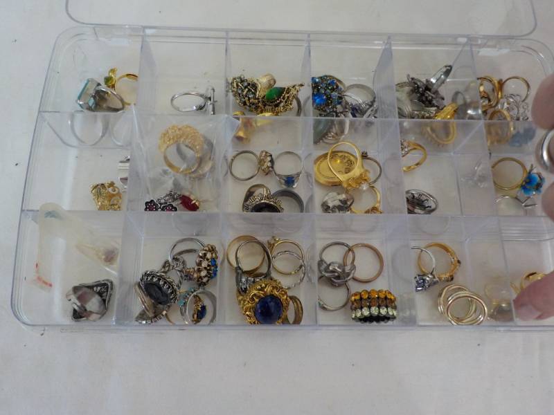 lot 65 image: Case with Rings...