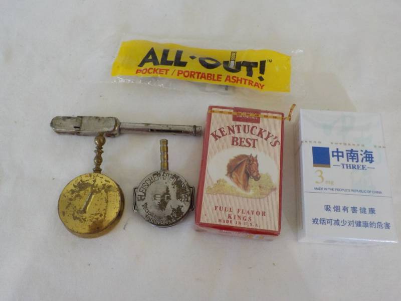 lot 69 image: Portable Ash Trays, rare cigarettes...