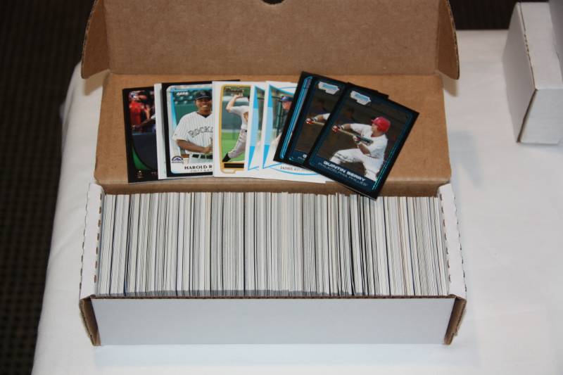 lot 4 image: Baseball Card Base Lot  3500-4500 Cards