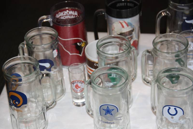 lot 26 image: Sports Glassware Glasses Resale Lot  29 Items