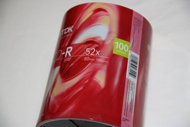 lot 55 image: TDK 100 Black CD-R CD Discs