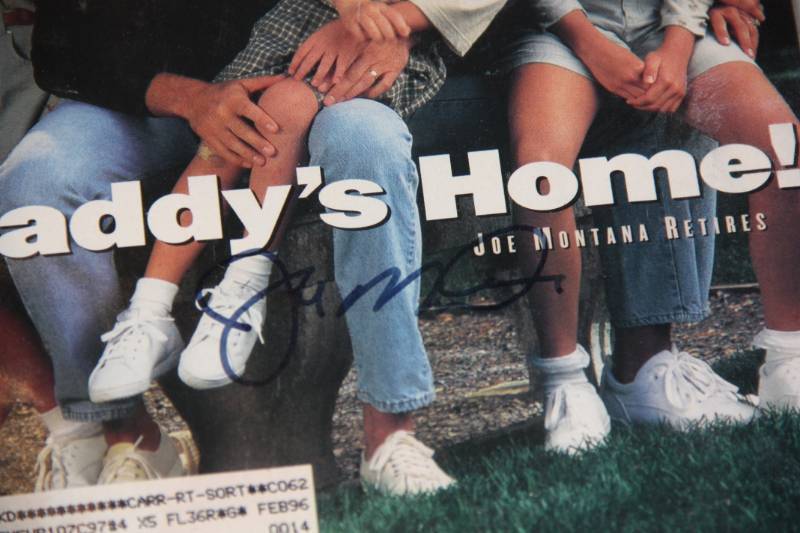 lot 57 image: Sports Illustrated Joe Montana Auto