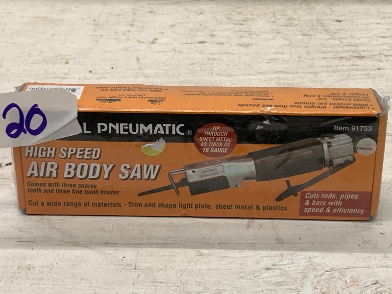 lot 20 image: Pneumatic High-Speed Air Body Saw