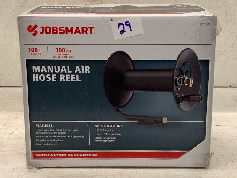 Jobsmart 100ft Manual Air Hose Reel With Hose, Collectibles, Die-Cast  Tractors, Model Car Kits, & More