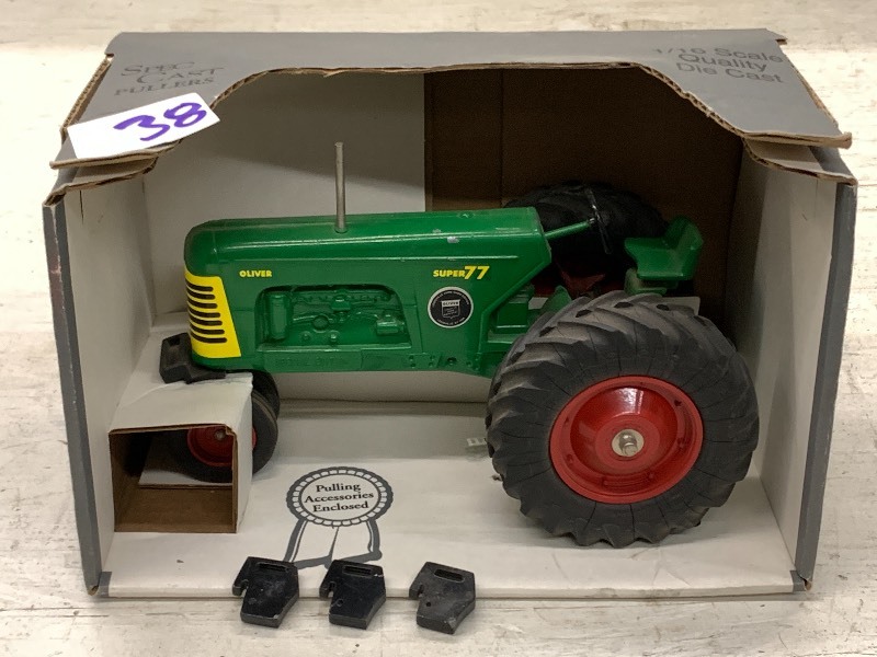 lot 38 image: Oliver Super-77 Louisville Puller With Weights, Louisville Farm Show Special Edition (1998) With Original Box