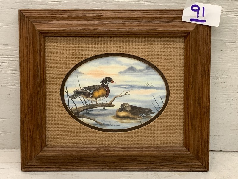 lot 91 image: DSmith Signed & Numbered Wooduck...