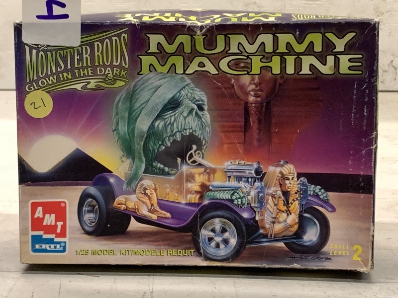 lot 104 image: Monster Rods Mummy Machine  125-...