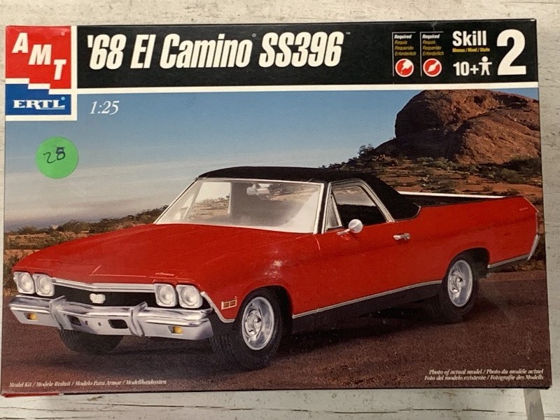 lot 131 image: AMT Ertl 1968 El Camino 125-Scale...