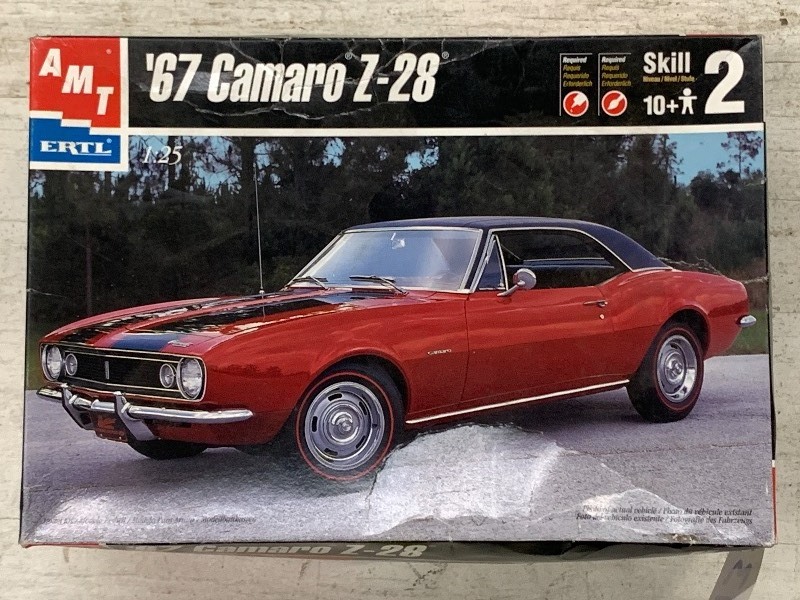 lot 132 image: AMT Ertl 1967 Camaro Z-28 Model Kit...