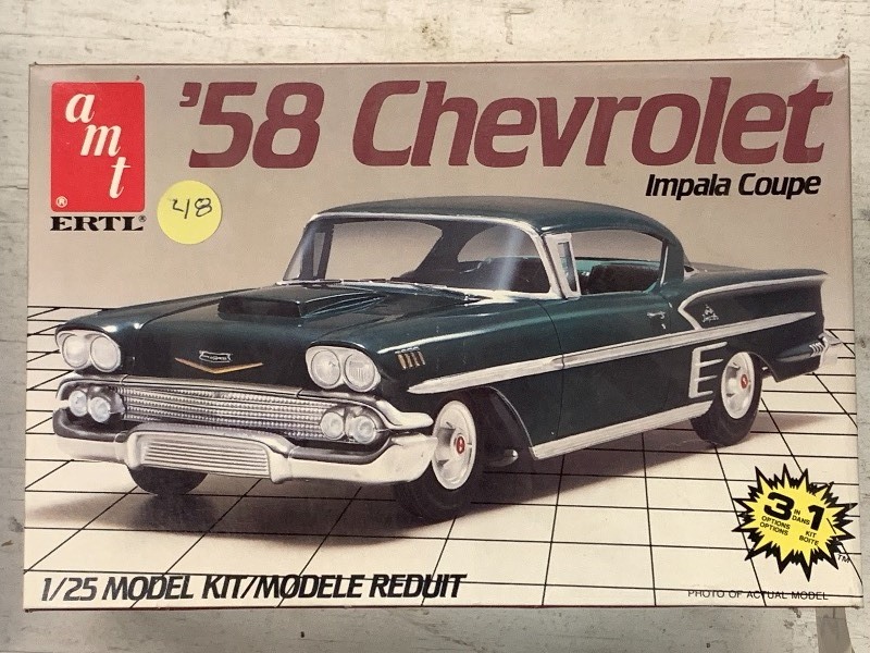 lot 133 image: AMT Ertl 1958 Chevrolet Impala Coup...