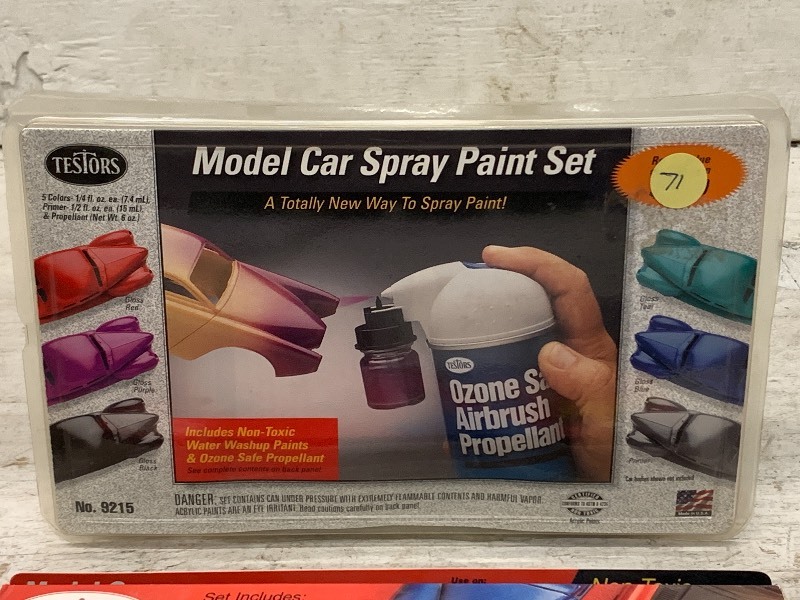 Lot Of Testors Model Car Paint Spra