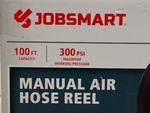 Jobsmart 100ft Manual Air Hose Reel With Hose