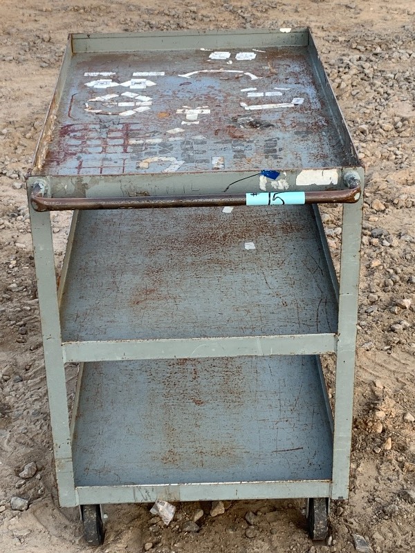 lot 15 image: 3-Level Warehouse Cart