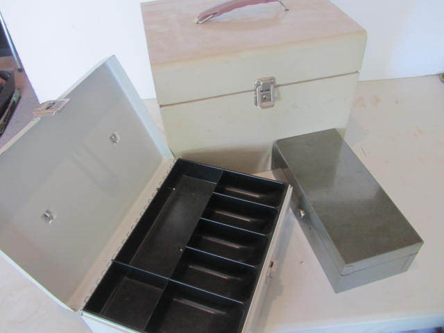 lot 89 image: Metal File Boxes with Cashbox