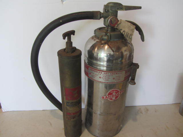 lot 123 image: Vintage Fire Extinguishers