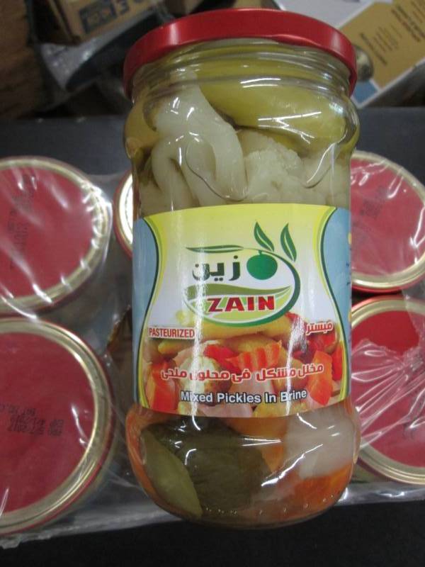 lot 193 image: 2 Cases of 6 Jars Zain Mixed Pickle...