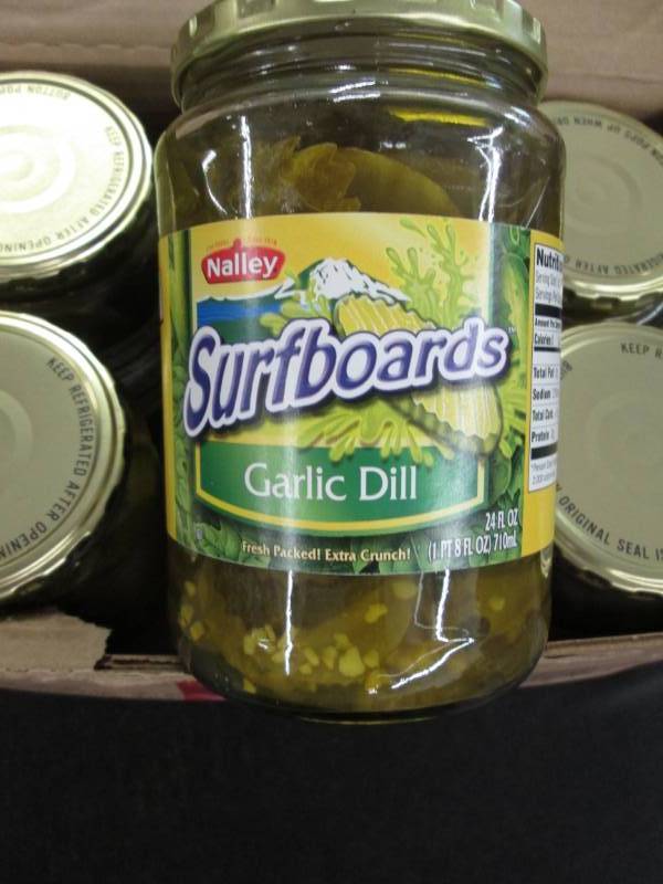 lot 197 image: 2 Cases of 6-24 fl oz Jars Nalley S...