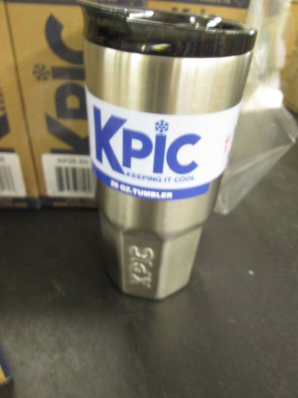 lot 215 image: 6 Kpic 20 oz Insulated Tumblers Kee...