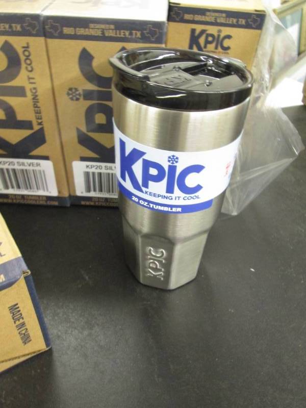 lot 218 image: 6 Kpic 20 oz Insulated Tumblers Kee...
