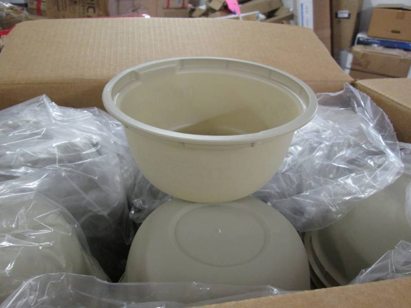 lot 222 image: Case of 354 Plastic Tubs...