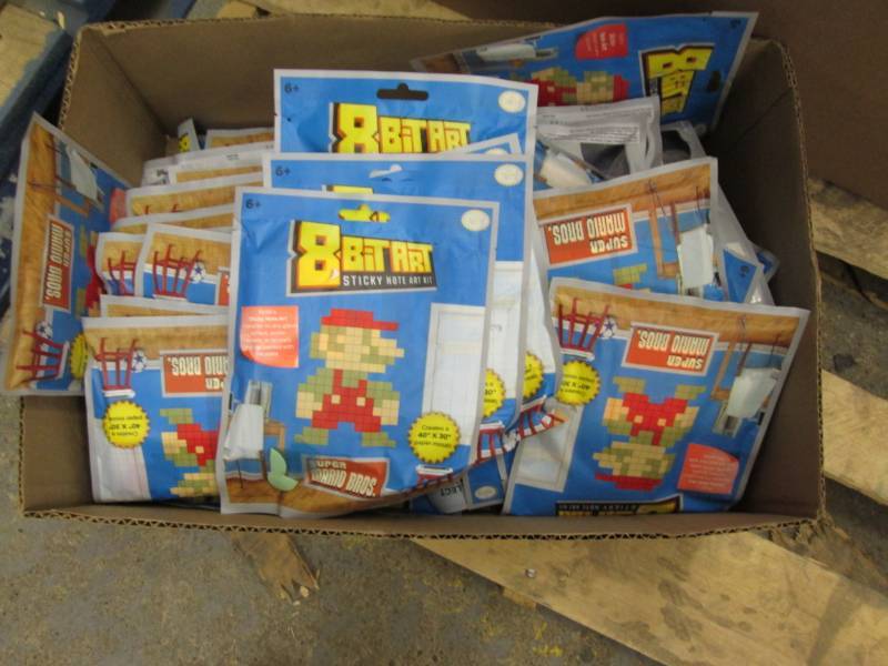 lot 265 image: Box of Mario Bros 8 Bit Sticky Note...