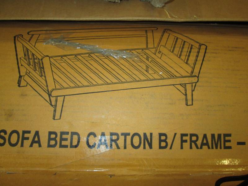 lot 21 image: Lounger Sofa Bed Frame only open bo...