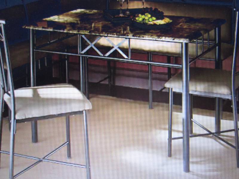 lot 22 image: Dining Table - open box Assembly re...