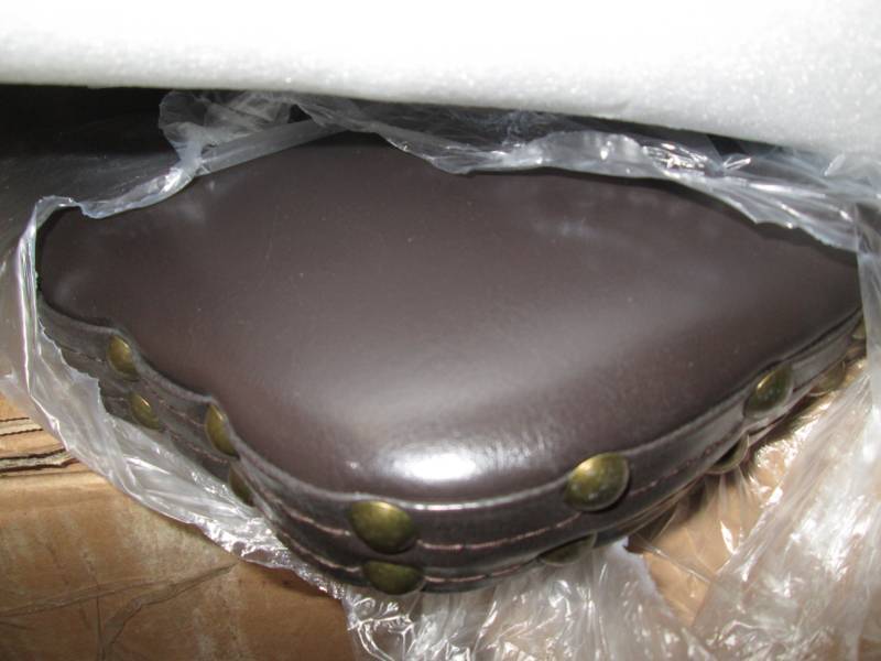 lot 28 image: Nailhead Stool open box Retail $149...