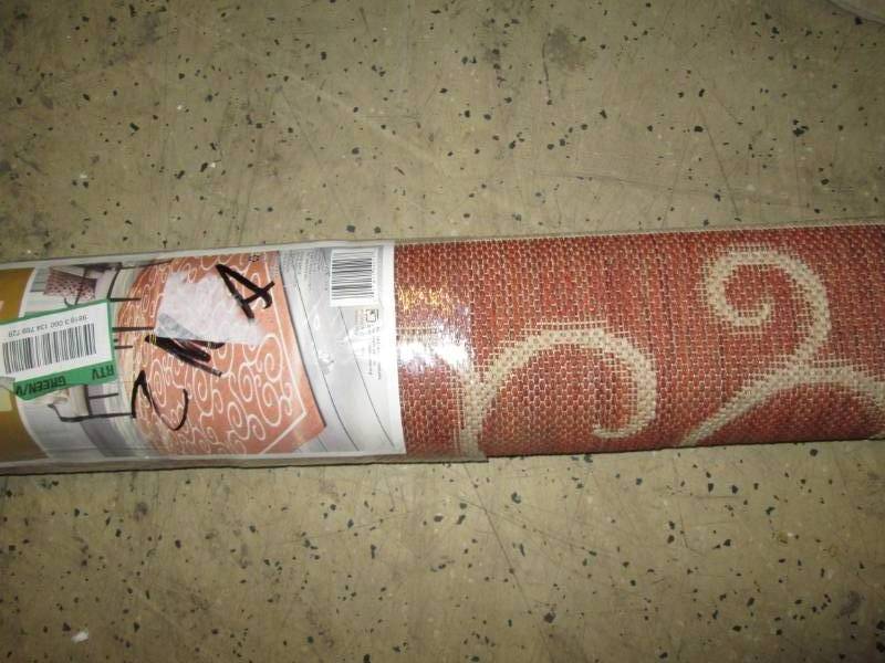 lot 54 image: Hampton Bay Scroll Terracotta 5 ft ...