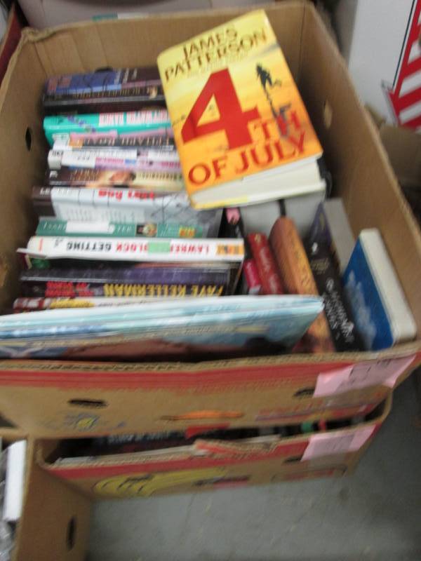 lot 91 image: 2 Boxes Fiction Books...