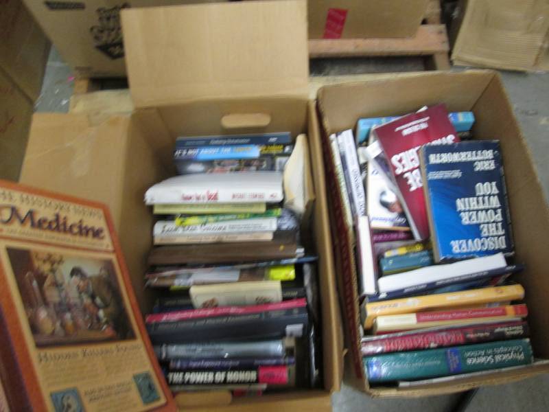 lot 106 image: Lot of 2 Boxes of Non-fiction Books...