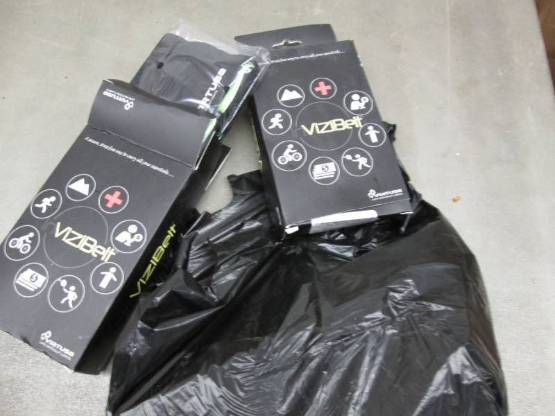 lot 115 image: 4 Vizibelt Light Weight Running Bel...