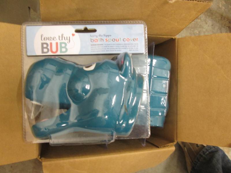 lot 124 image: 6 Harry the Hippo Bath Spout Covers...