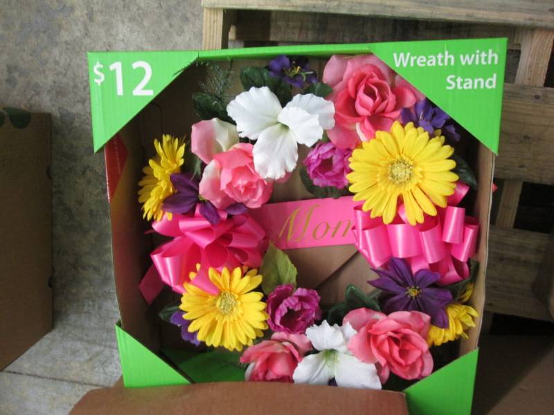 lot 142 image: Lot of 2 Cemetery Wreaths...