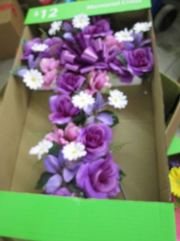 lot 143 image: Lot of 2 Cemetery Flowers...
