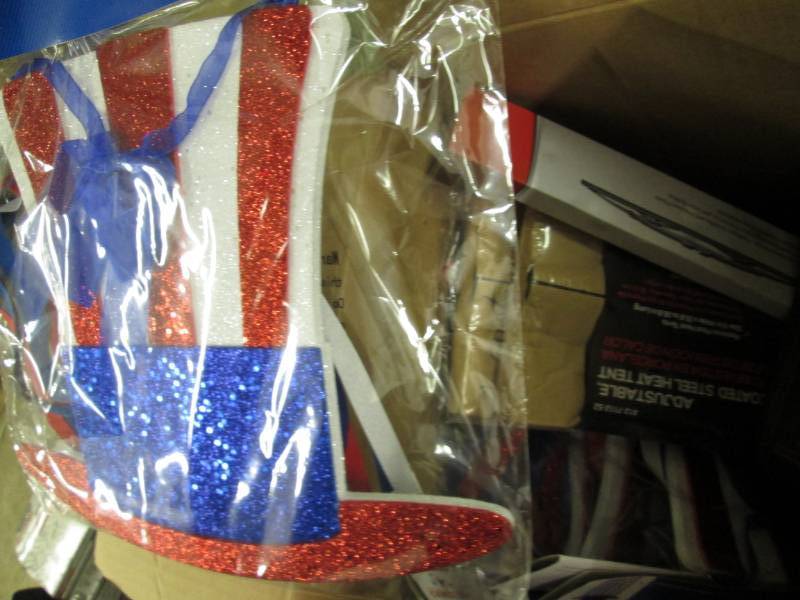 lot 145 image: Patriotic Decorations, Air Filter, ...