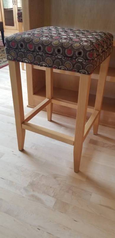 lot 16 image: Fun Upholstered Stools