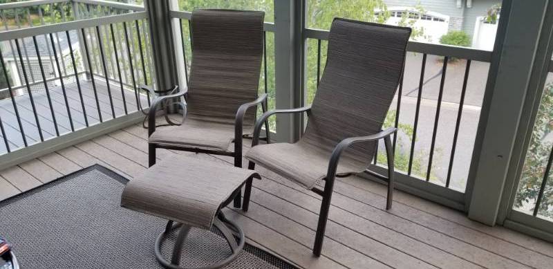 lot 41 image: Homecrest Outdoor Patio Furniture, set of 7 pieces