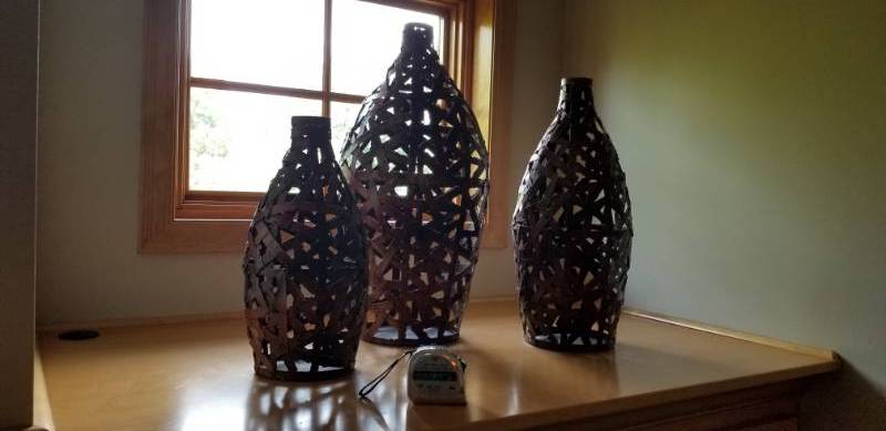 lot 99 image: Trio of Rustic Java Jars