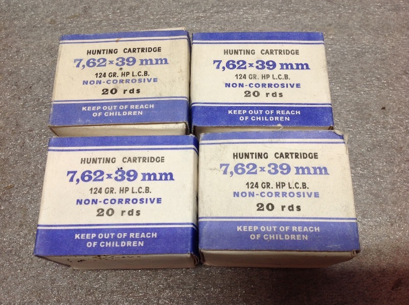 lot 44 image: 4 Boxes 762 x 39 Non-Corrosive Cartridges