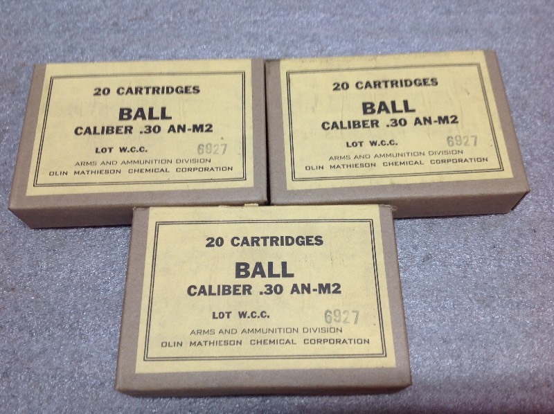 lot 49 image: Ball 30 Caliber M2 Ammunition