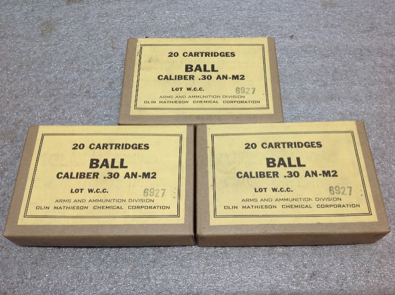 lot 50 image: Ball 30 Caliber M2 Ammunition