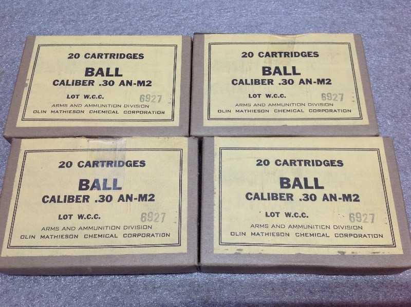 lot 51 image: Ball 30 Caliber M2 Ammunition