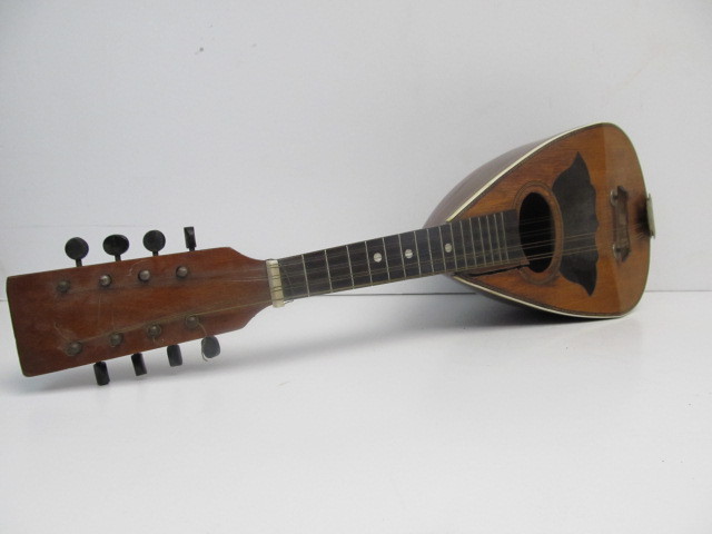 lot 17 image: Antique Inlaid Bowl Mandolin
