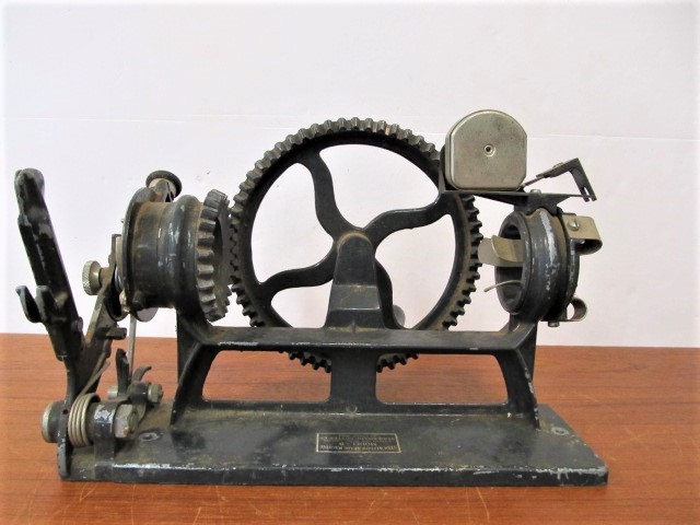 lot 40 image: Antique Industrial STAR WINDOW SHADE Machine