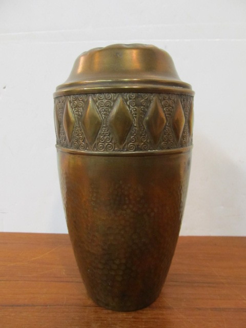 Antique German Hammered Copper Vase Little Canada Estate Auction