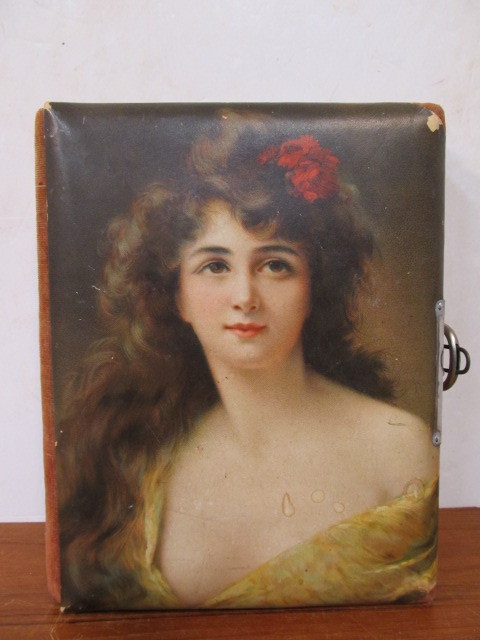 lot 79 image: Antique Victorian Photo Album wSome Photos 
