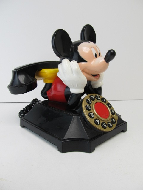 lot 125 image: Vintage Segan Disney Mickey Mouse Telephone