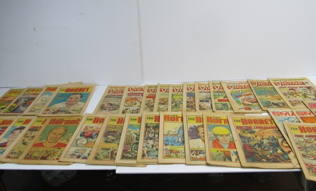 lot 132 image: Lot of Vintage 1960s-70s British Comics - Including The Hornet