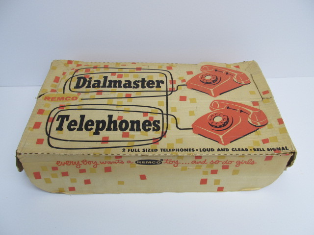 lot 136 image: Vintage Remco DIALMASTER Toy Telephones